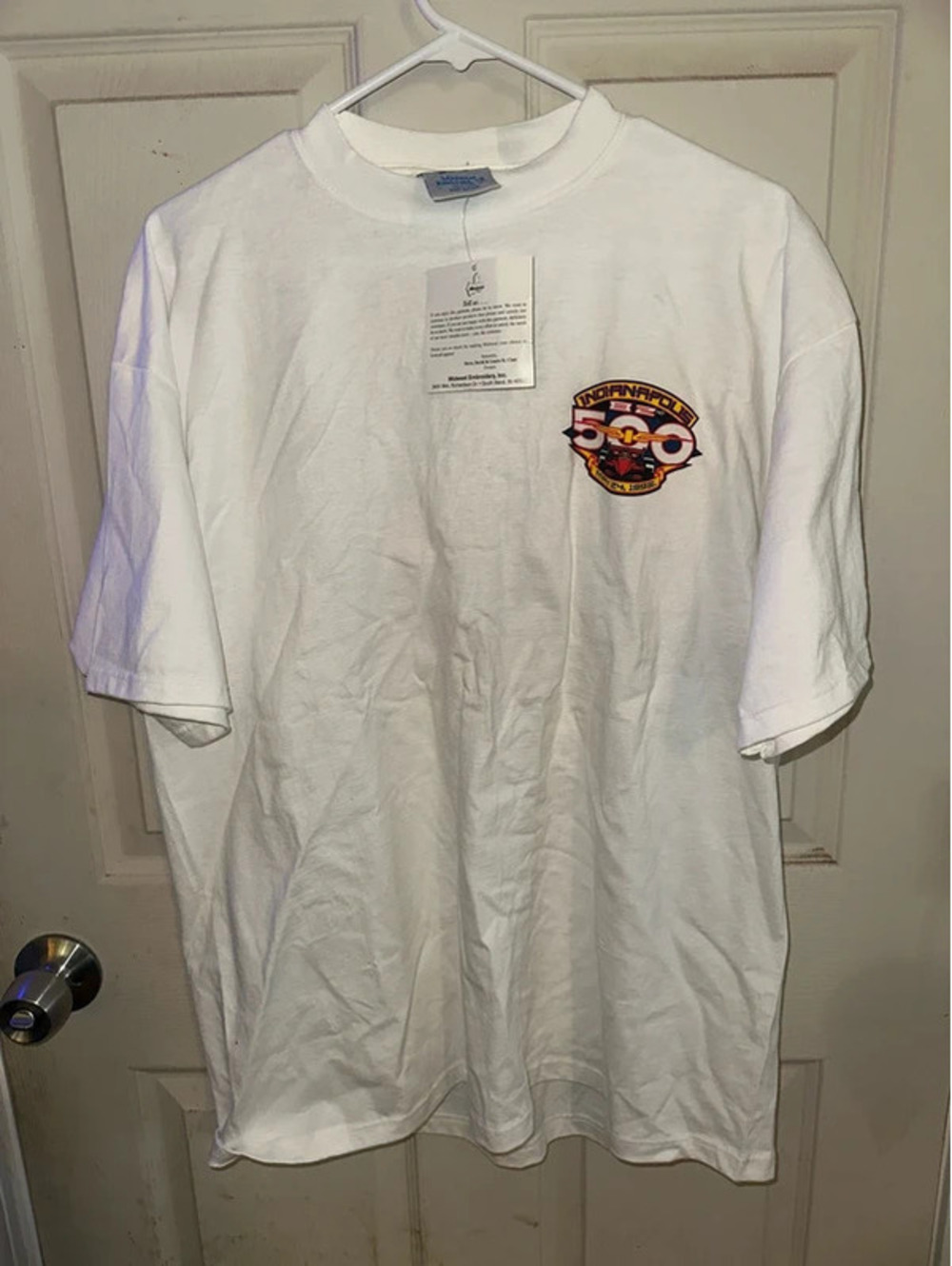 Vintage VTG new Indianapolis 500 tshirt size L